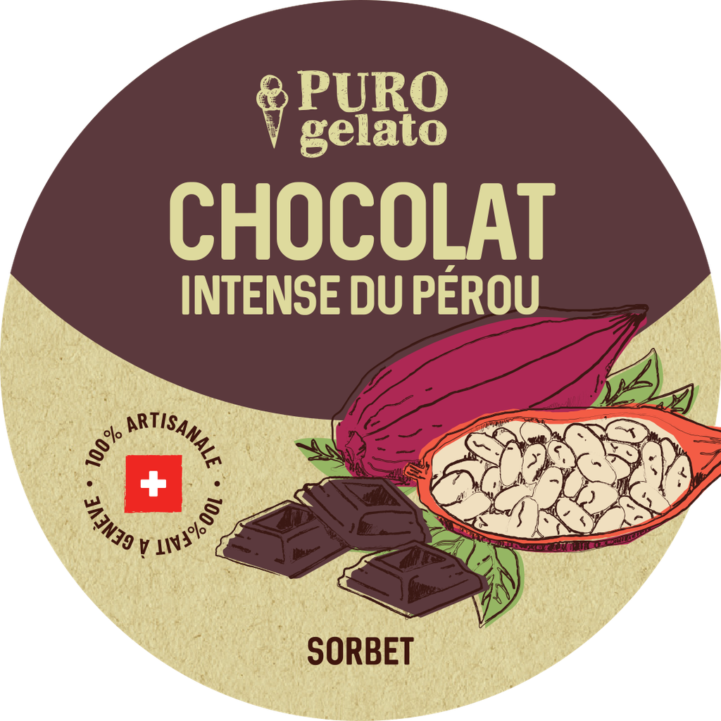 Chocolat sorbet 4x480ml. En gros.