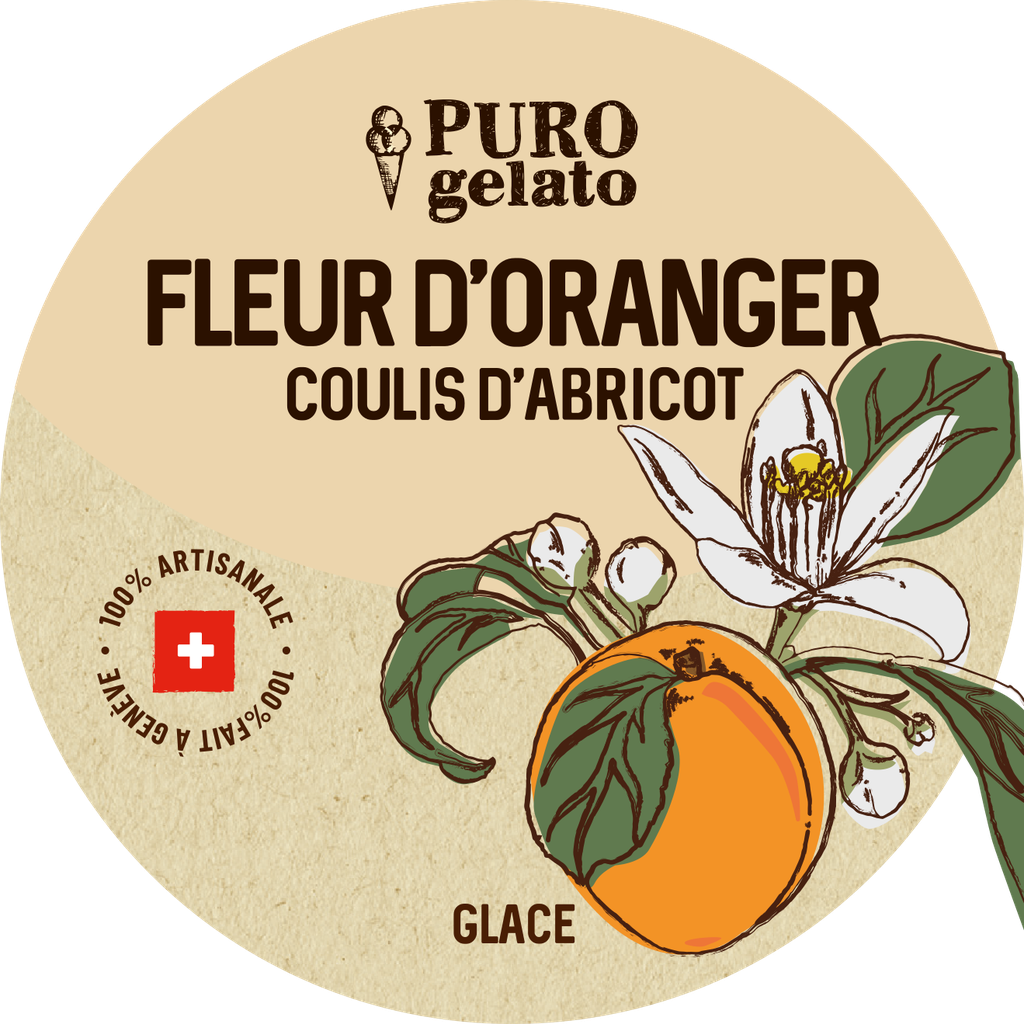 Fleur d'oranger avec coulis d'abricot 4x480ml. En gros.