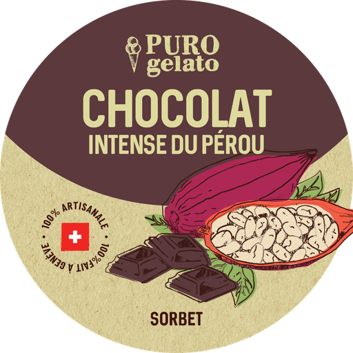 Chocolat sorbet 4x480ml. En gros.