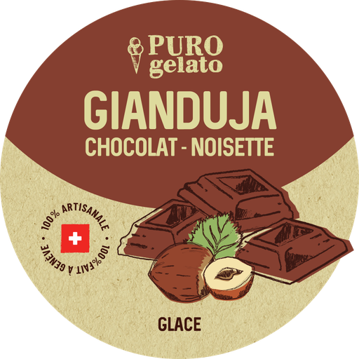 Chocolat-Noisette (Gianduja) 4x480ml. En gros.