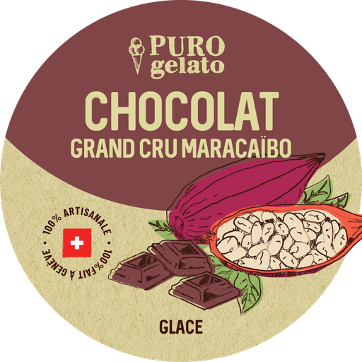 Chocolat glace en carapine 3kg. En gros.